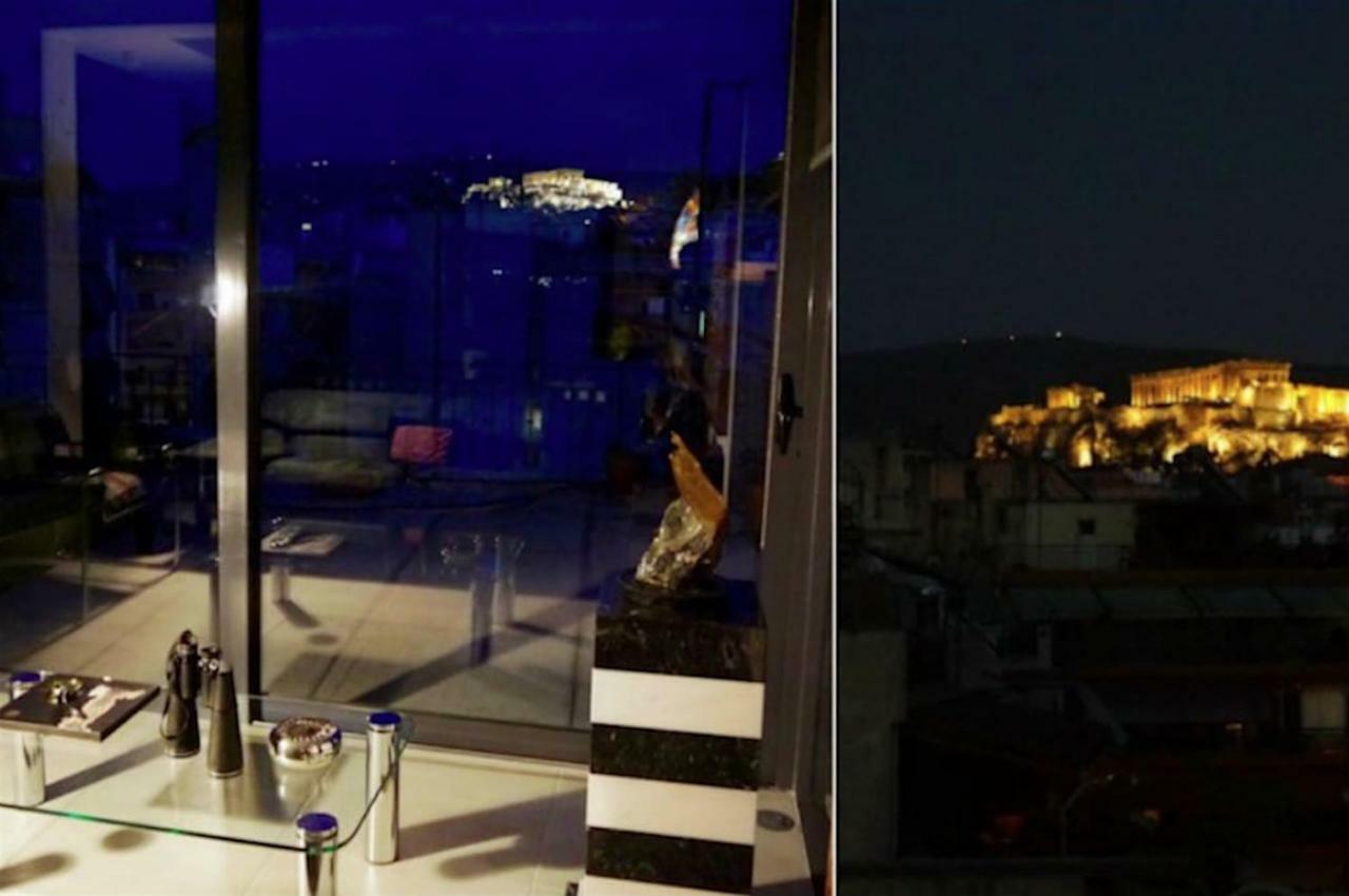 Stylish Penthouse With Acropolis And 360 View Apartment เอเธนส์ ภายนอก รูปภาพ